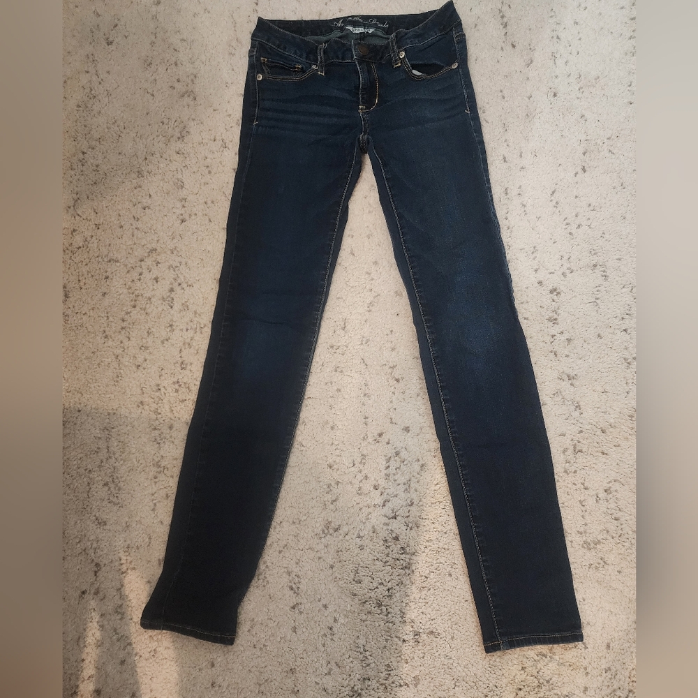 American Eagle Outfitters Blue Straight Leg Denim